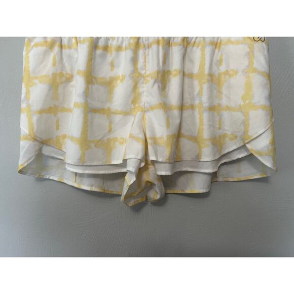 Calia by Carrie Underwood Shorts Women's White Yellow Athletic Yoga Running XL - Picture 3 of 10
